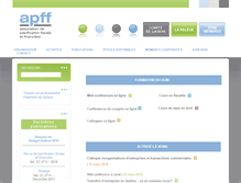 Tablet Screenshot of apff.org